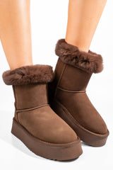 Ghete Tip UGG Solo Soprani Couture Chocolate Lapplat