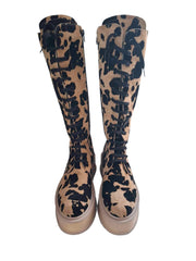 Cizme Piele Naturala Vanda Leopard - Dolly Shoes