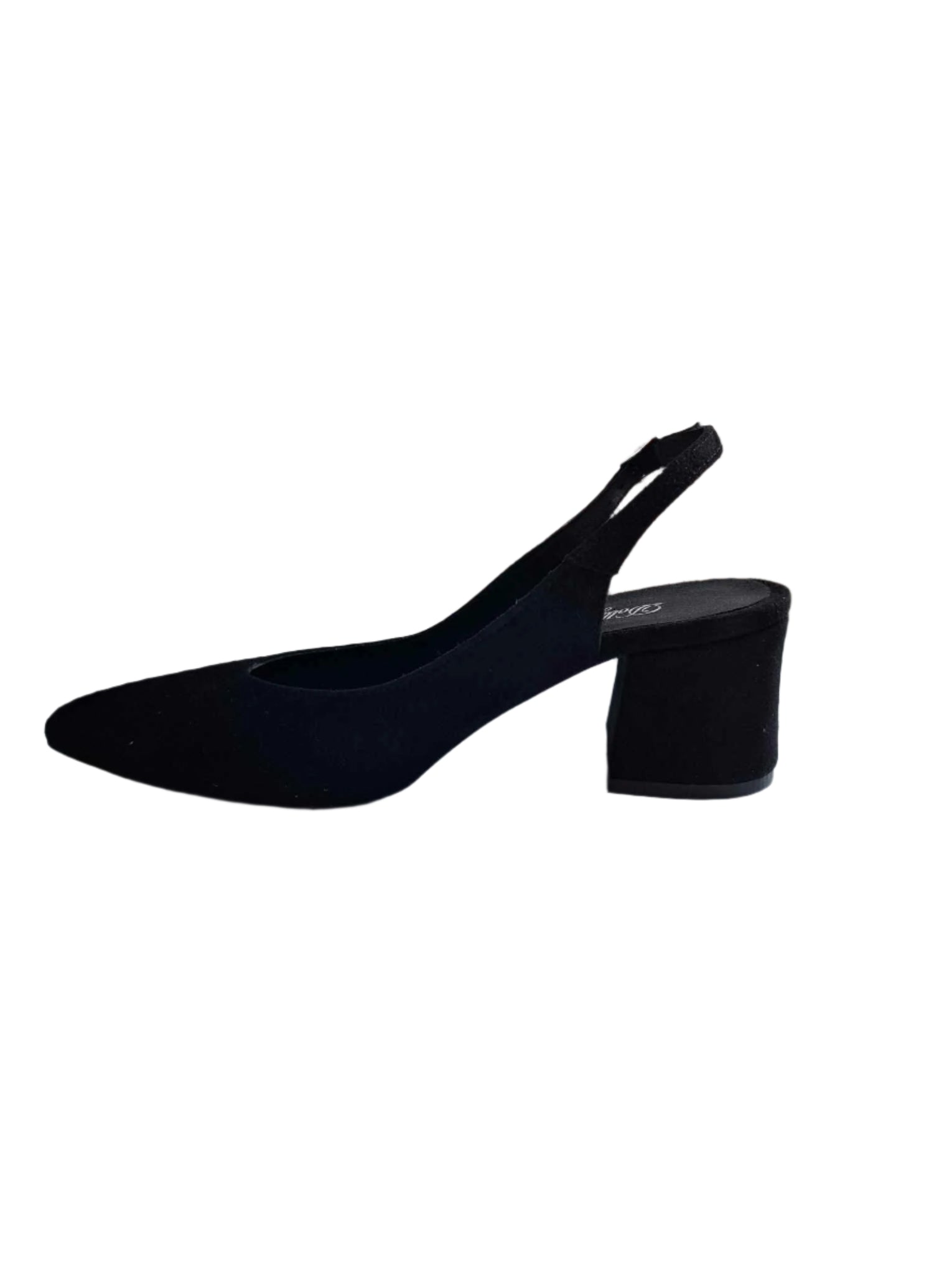 Pantofi Piele Naturala Alma Black Suede - Dolly Shoes