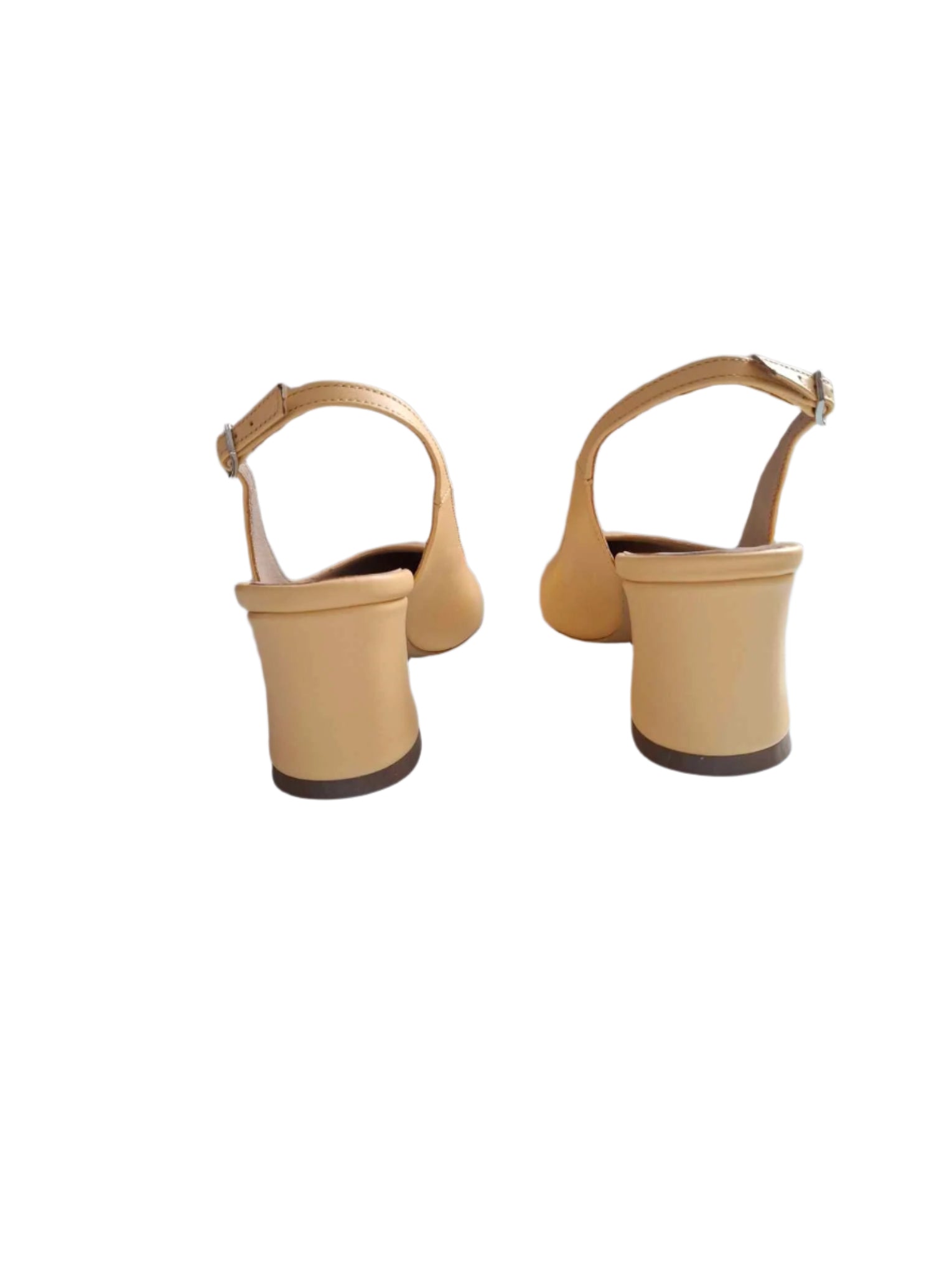 Pantofi Piele Naturala Alma Galben - Dolly Shoes