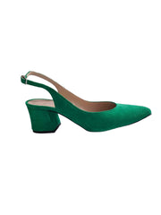 Pantofi Piele Naturala Alma Verde - Dolly Shoes