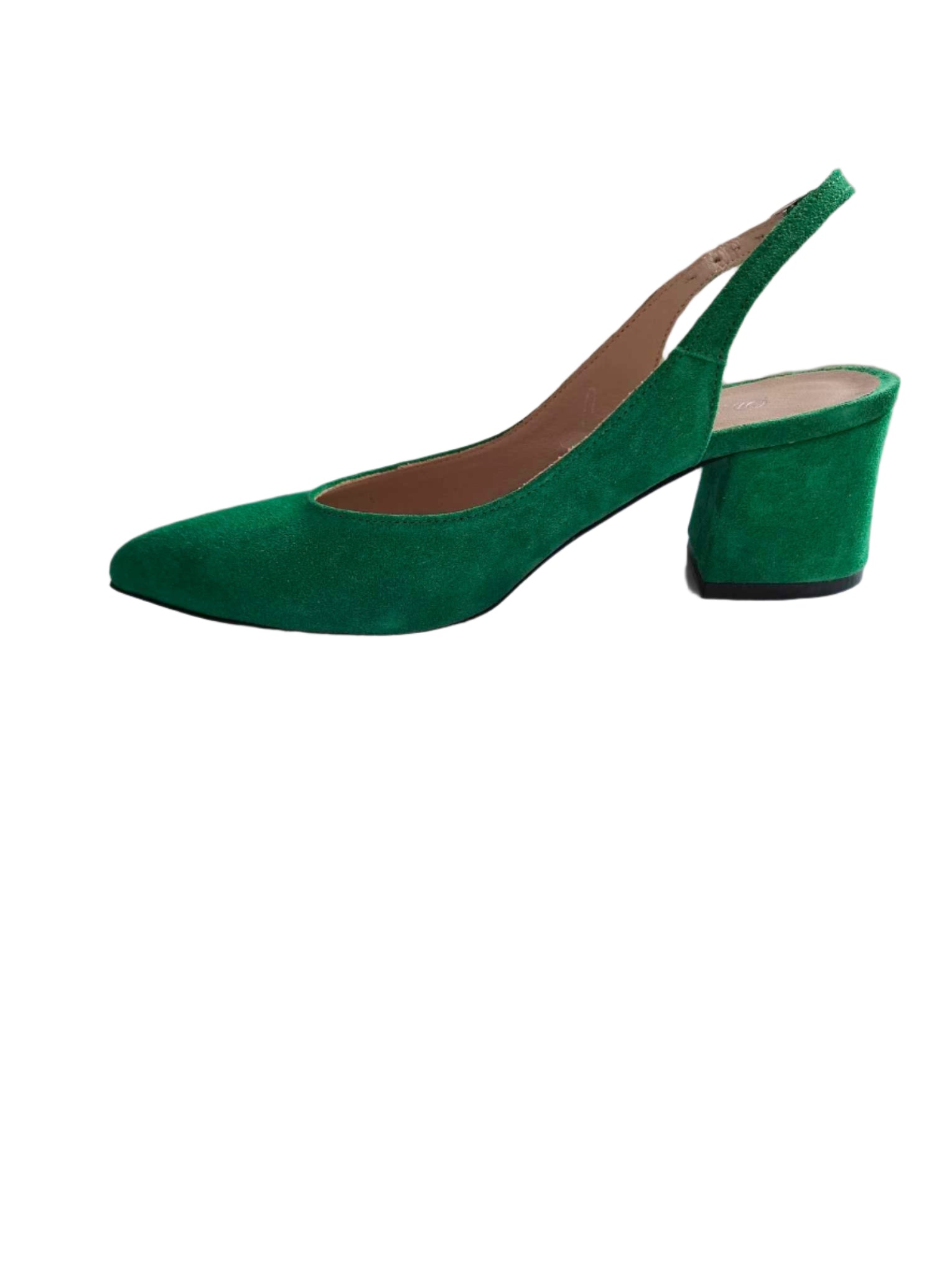Pantofi Piele Naturala Alma Verde - Dolly Shoes