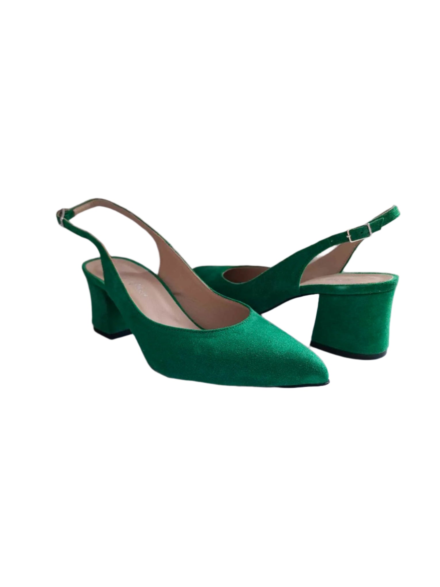 Pantofi Piele Naturala Alma Verde - Dolly Shoes