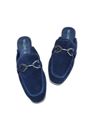Saboti Piele Naturala Erika Navy Suede - Bellini