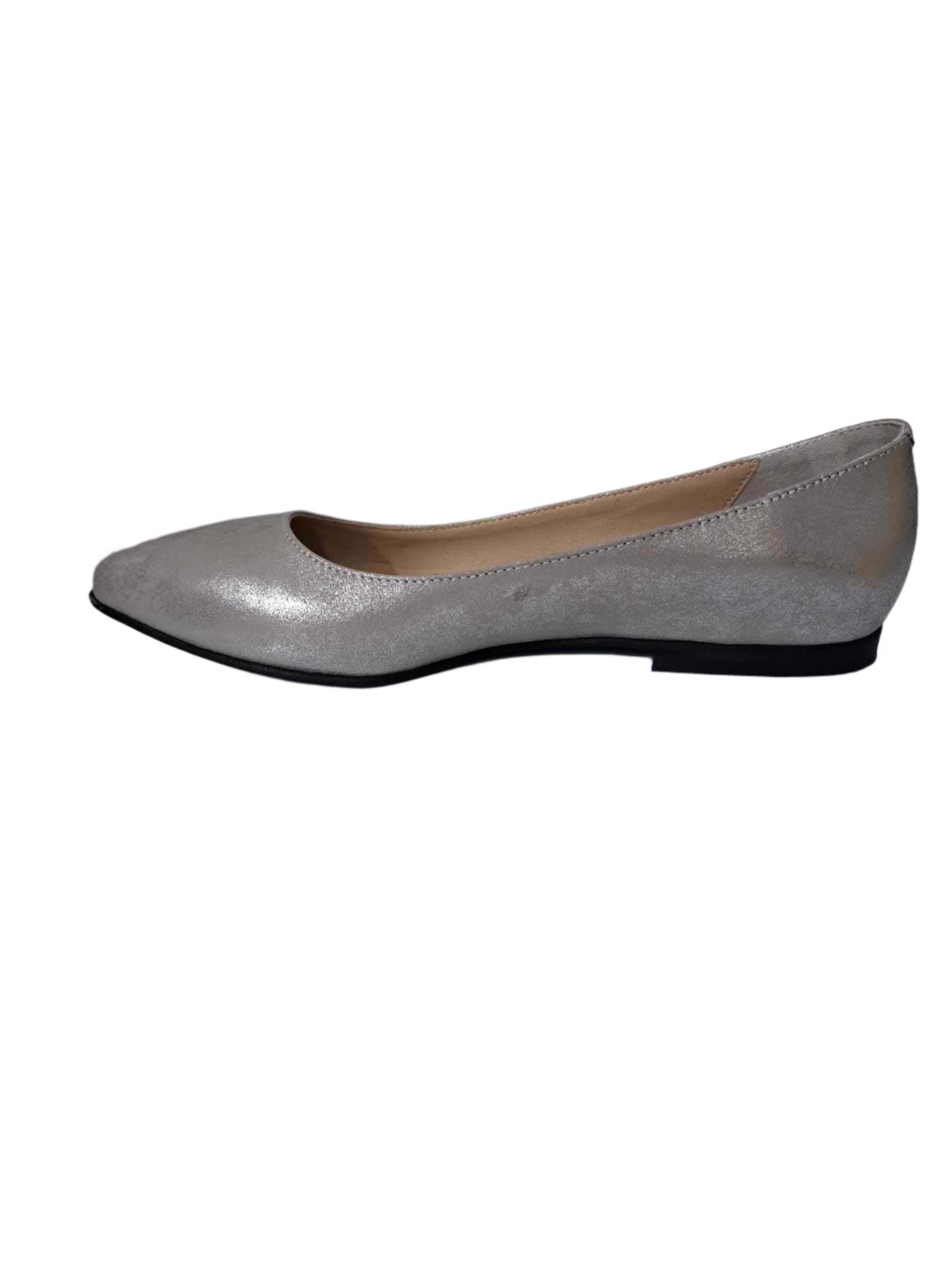 Balerini Piele Naturala 249 Argintiu - Dolly Shoes