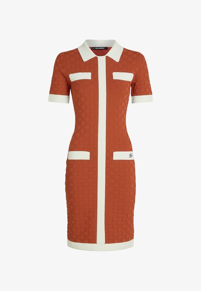Rochie Polo Contrast Knit Dress Karl Lagerfeld