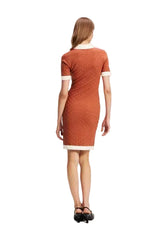 Rochie Polo Contrast Knit Dress Karl Lagerfeld