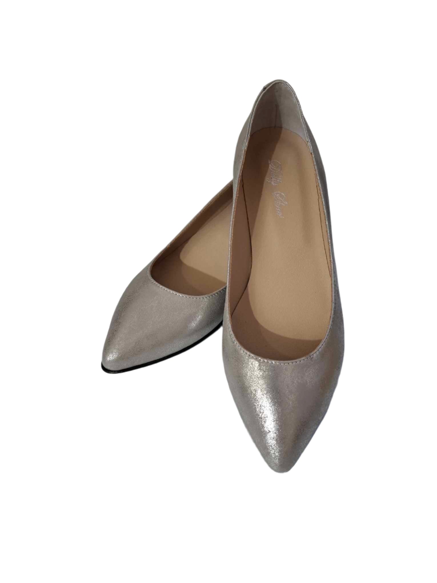 Balerini Piele Naturala 249 Argintiu - Dolly Shoes
