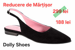 Balerini Piele Naturala PS64 Blk Velur