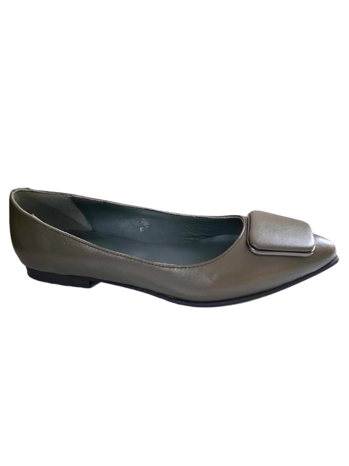 Balerini Piele Naturala Dolly249 ACC3 Olive - Dolly Shoes