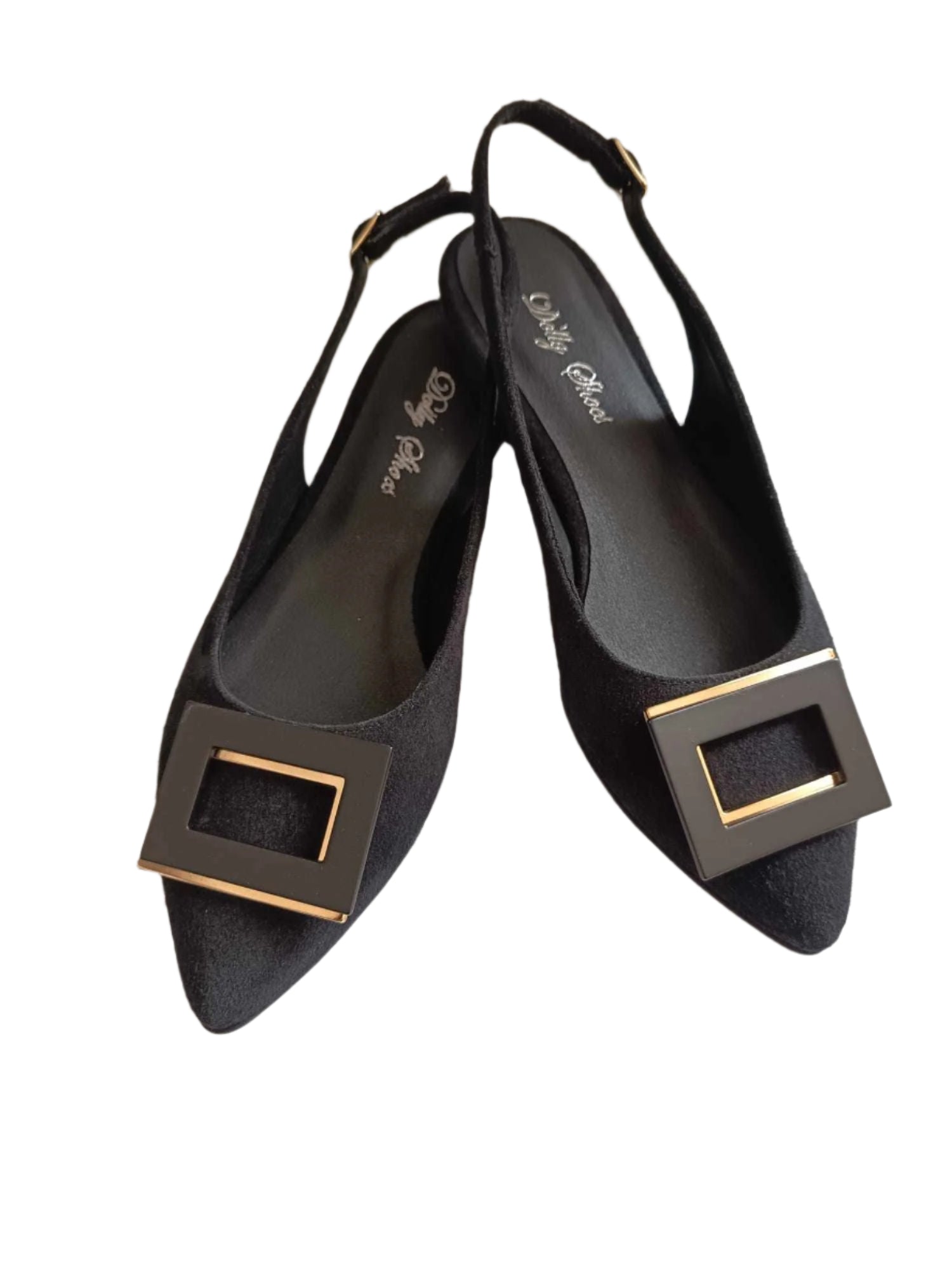 Balerini Piele Naturala Penelope Black Suede - Dolly Shoes