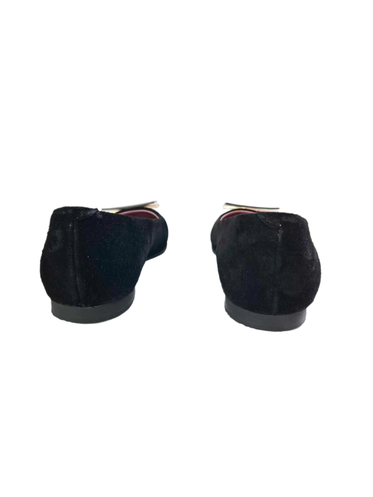 Balerini Piele Naturala Sabrina Black Suede - Dolly Shoes