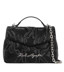 Geanta Kurl Studs Shoulder Black Karl Lagerfeld