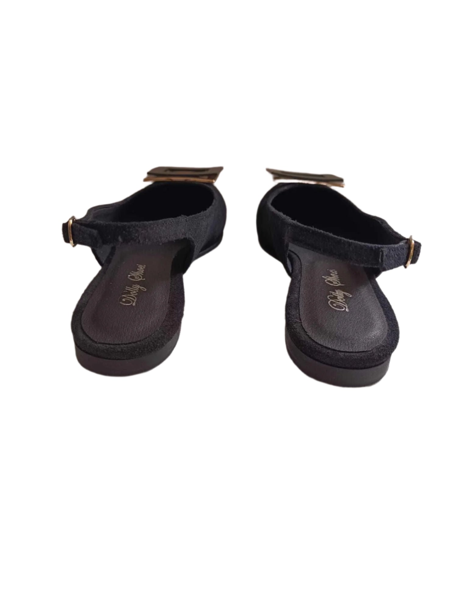 Balerini Piele Naturala Penelope Black Suede - Dolly Shoes