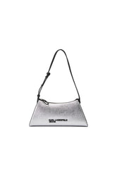 Geanta Metal Logo S SHB Silver - Karl Lagerfeld
