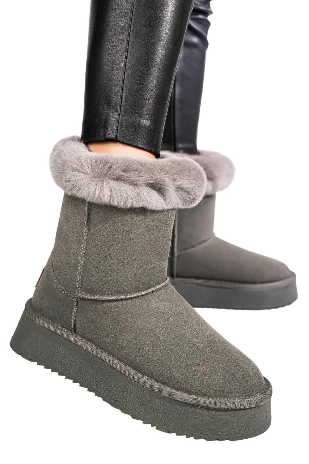 Ghete Tip UGG Solo Soprani Couture Grey Lapplat