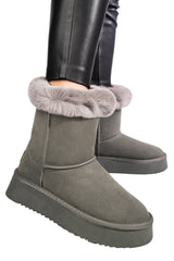 Ghete Tip UGG Solo Soprani Couture Grey Lapplat