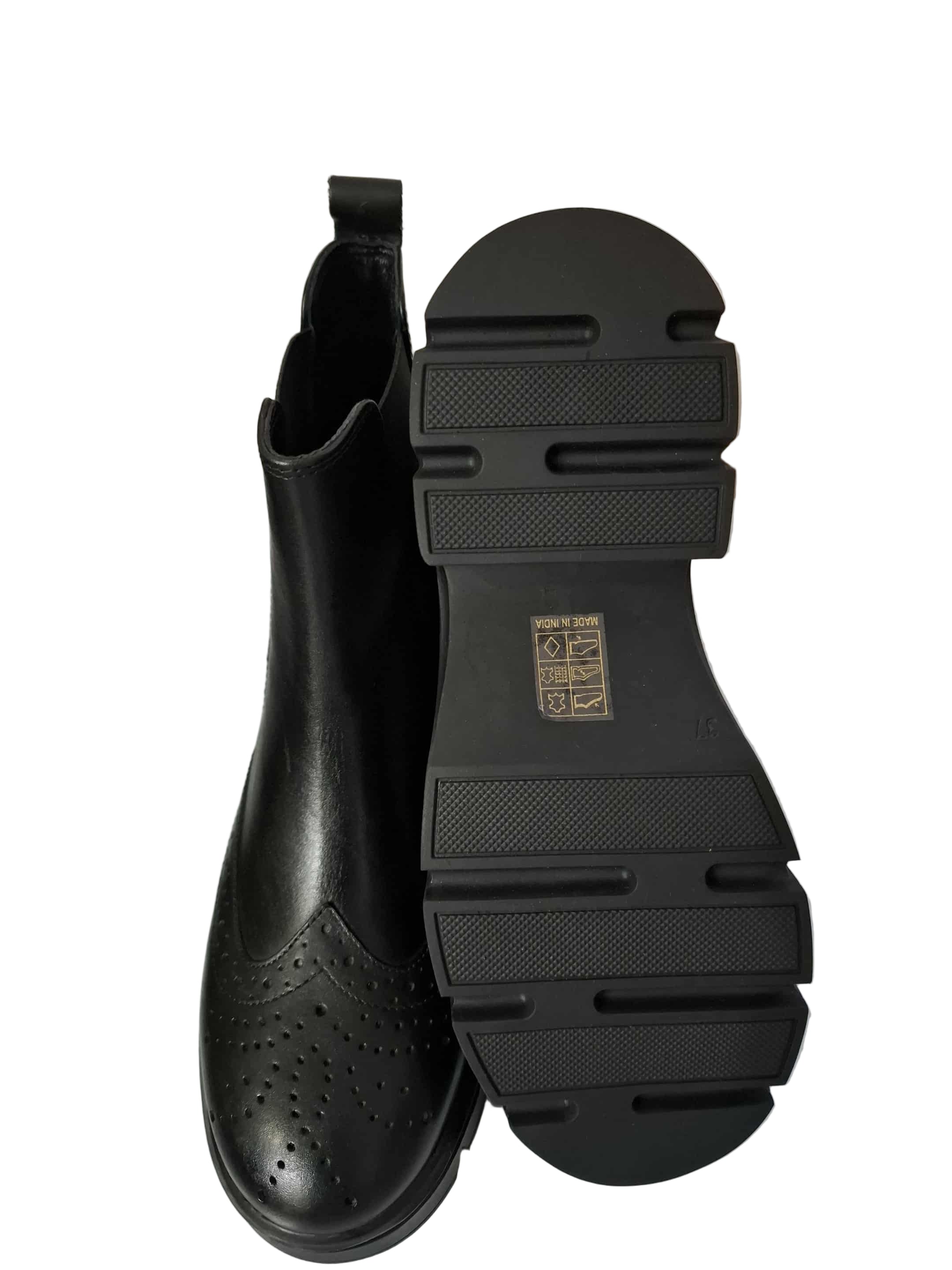 Ghete Piele Naturala Bellini A2030 Black