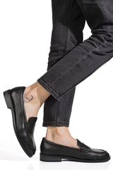 Loafers Piele Naturala Lina Black - Bellini