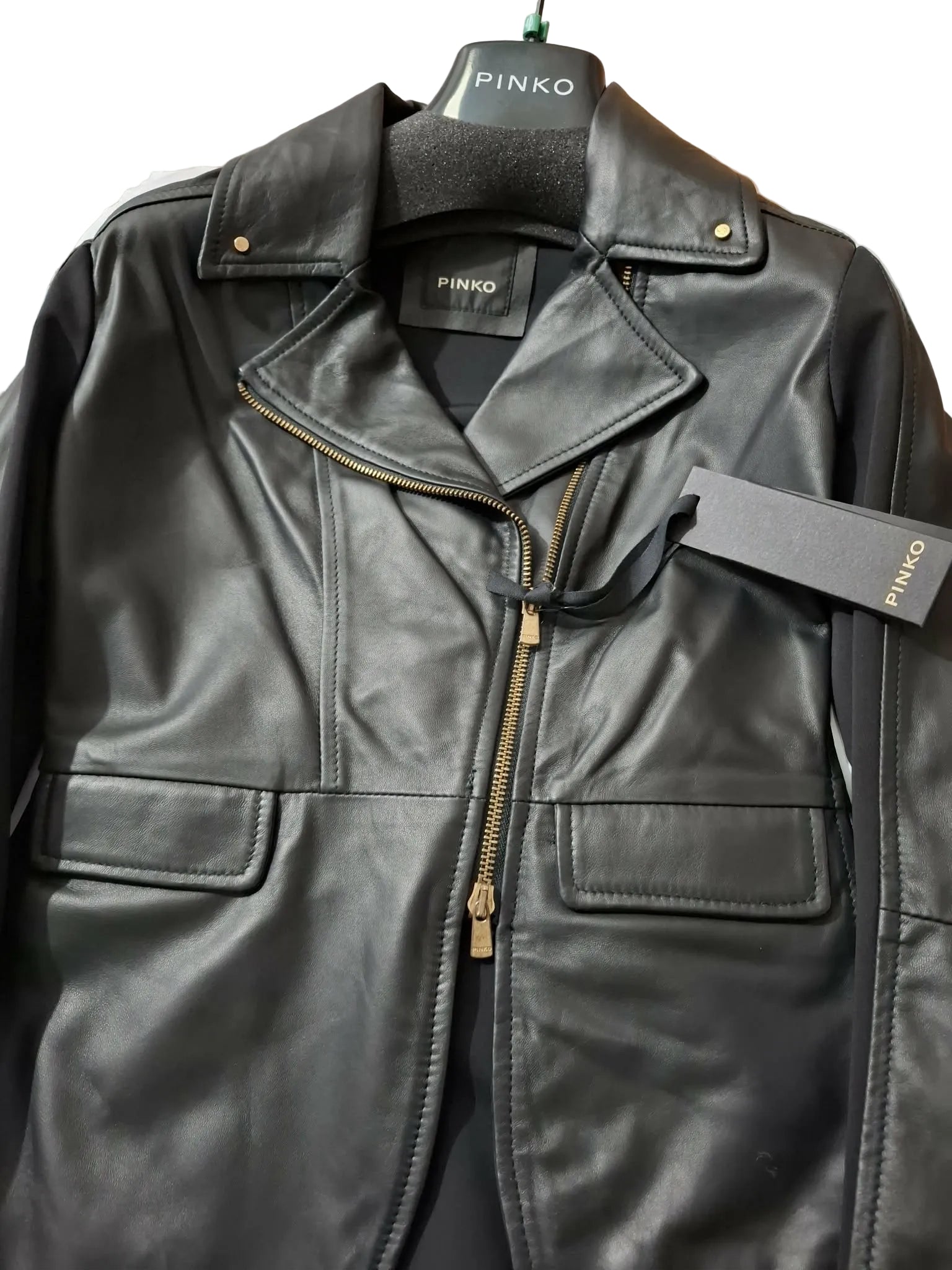 Geaca Piele Naturala Pinko  Different Zip Franco One
