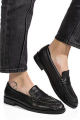 Loafers Piele Naturala Lina Black - Bellini