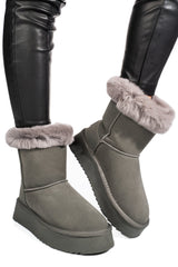 Ghete Tip UGG Solo Soprani Couture Grey Lapplat