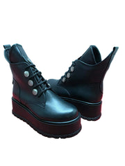 Ghete Piele Naturala Desiree Nappa Black - Dolly Shoes
