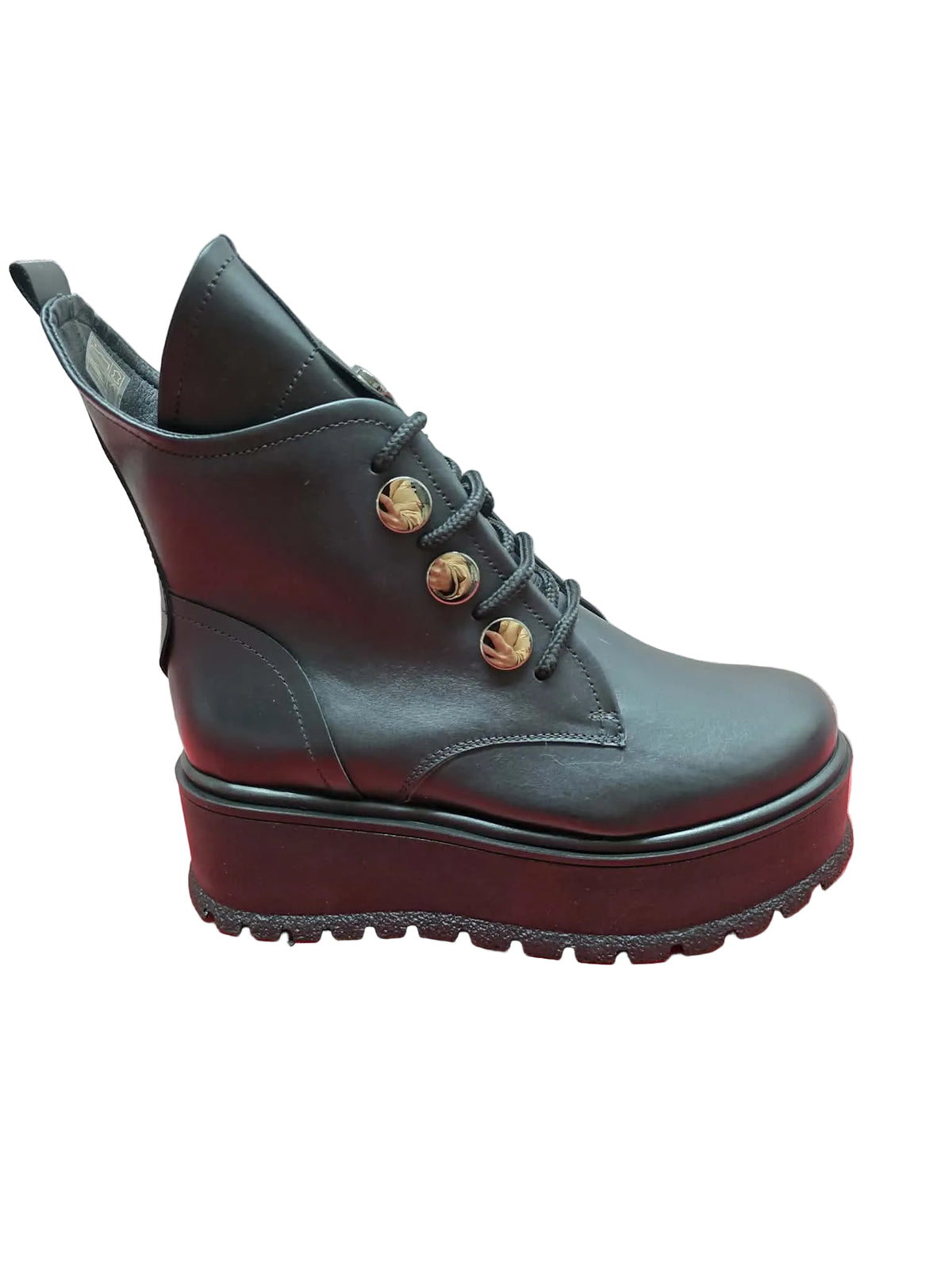 Ghete Piele Naturala Desiree Nappa Black - Dolly Shoes