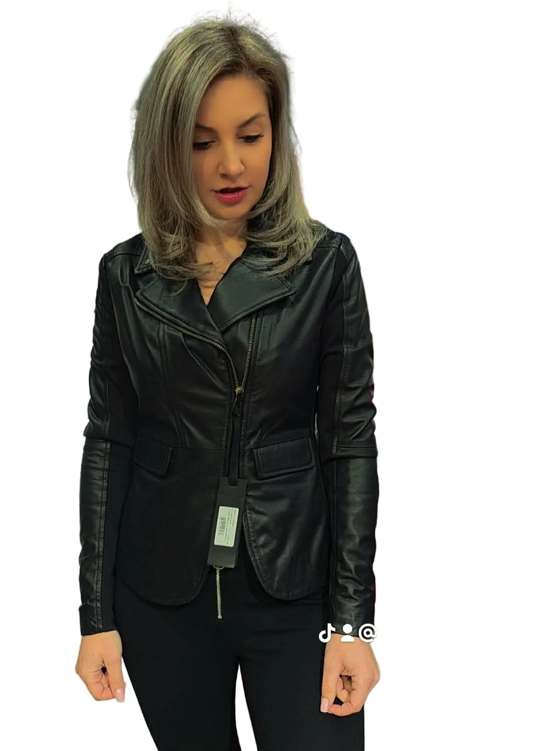 Geaca Piele Naturala Pinko  Different Zip Franco One