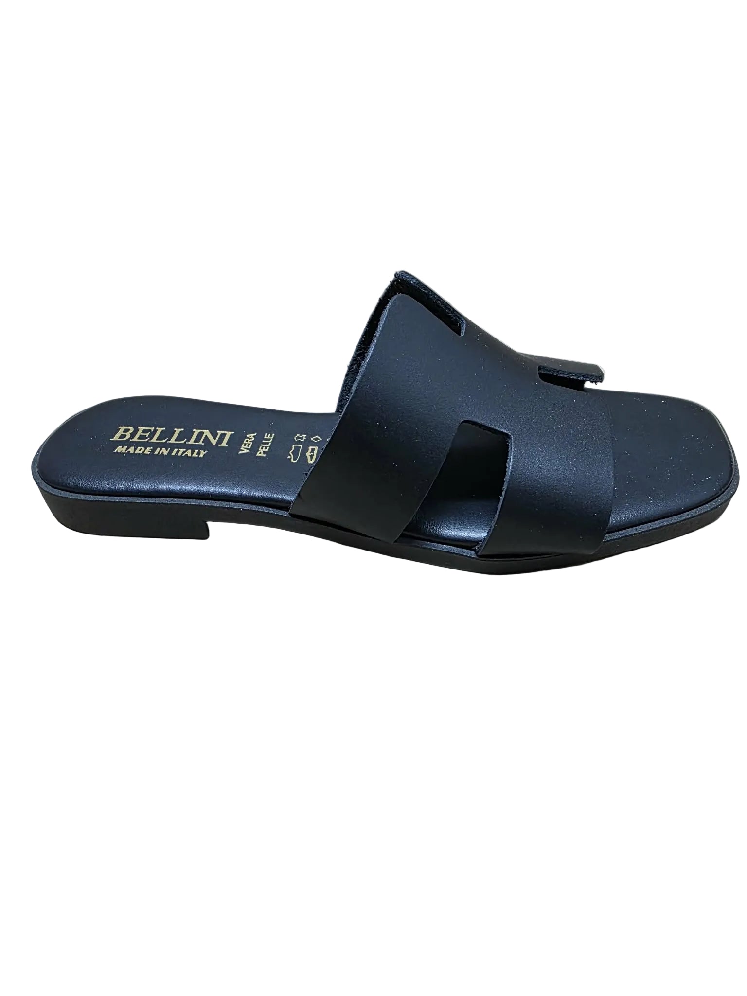 Papuci Piele Naturala Lux Vibe Negru Bellini