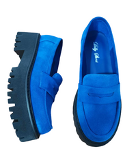 Pantofi Piele Naturala Varsavia104 Blu