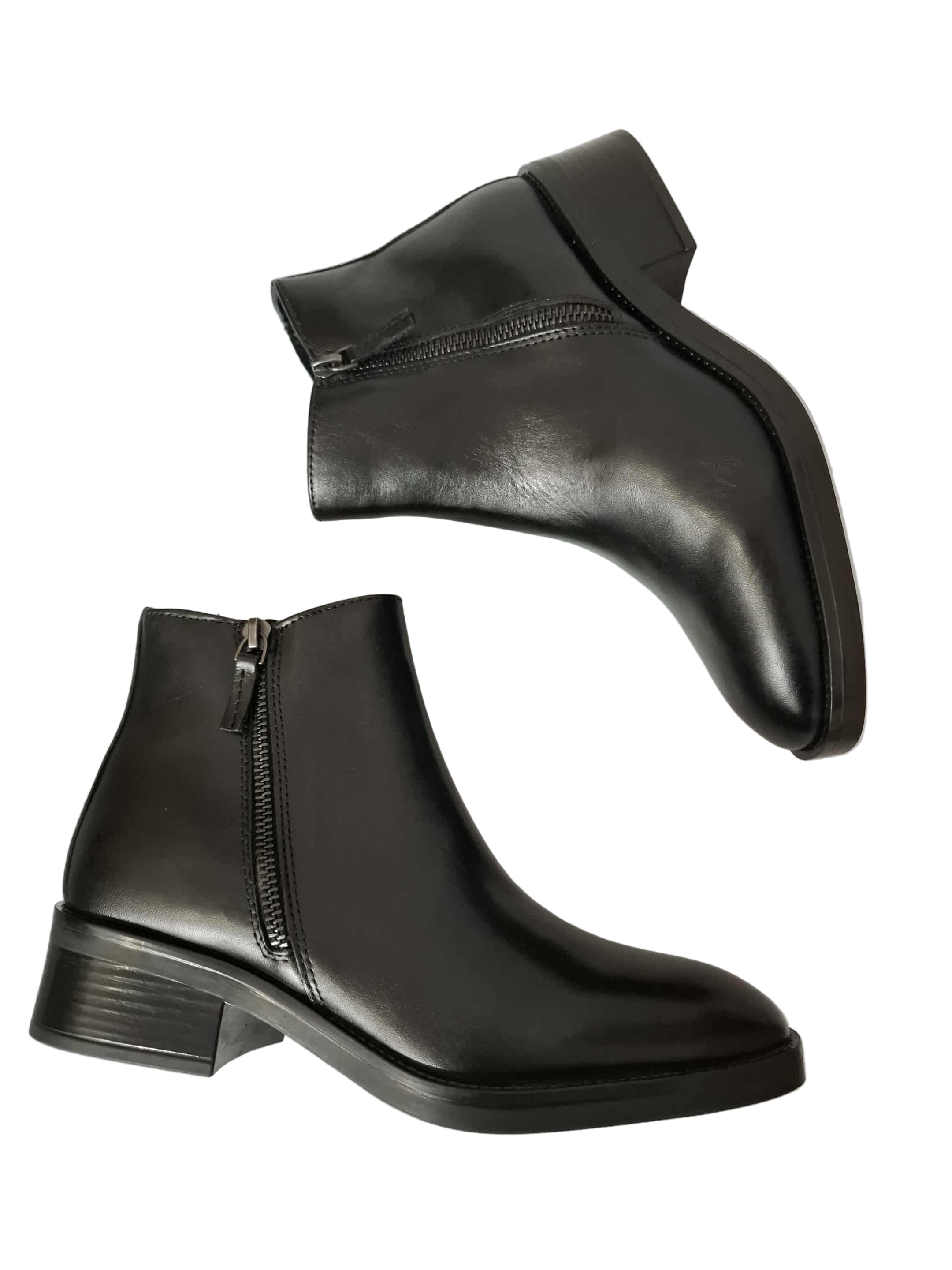 Ghete Piele Naturala Parrotto VB22-4202 Black