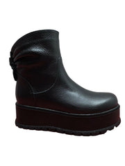 Ghete Piele Naturala Irina Ero Bizon - Dolly Shoes