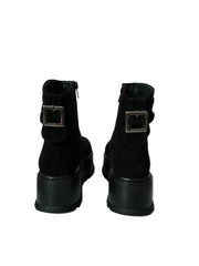 Ghete Piele Naturala Irina Ero Suede - Dolly Shoes