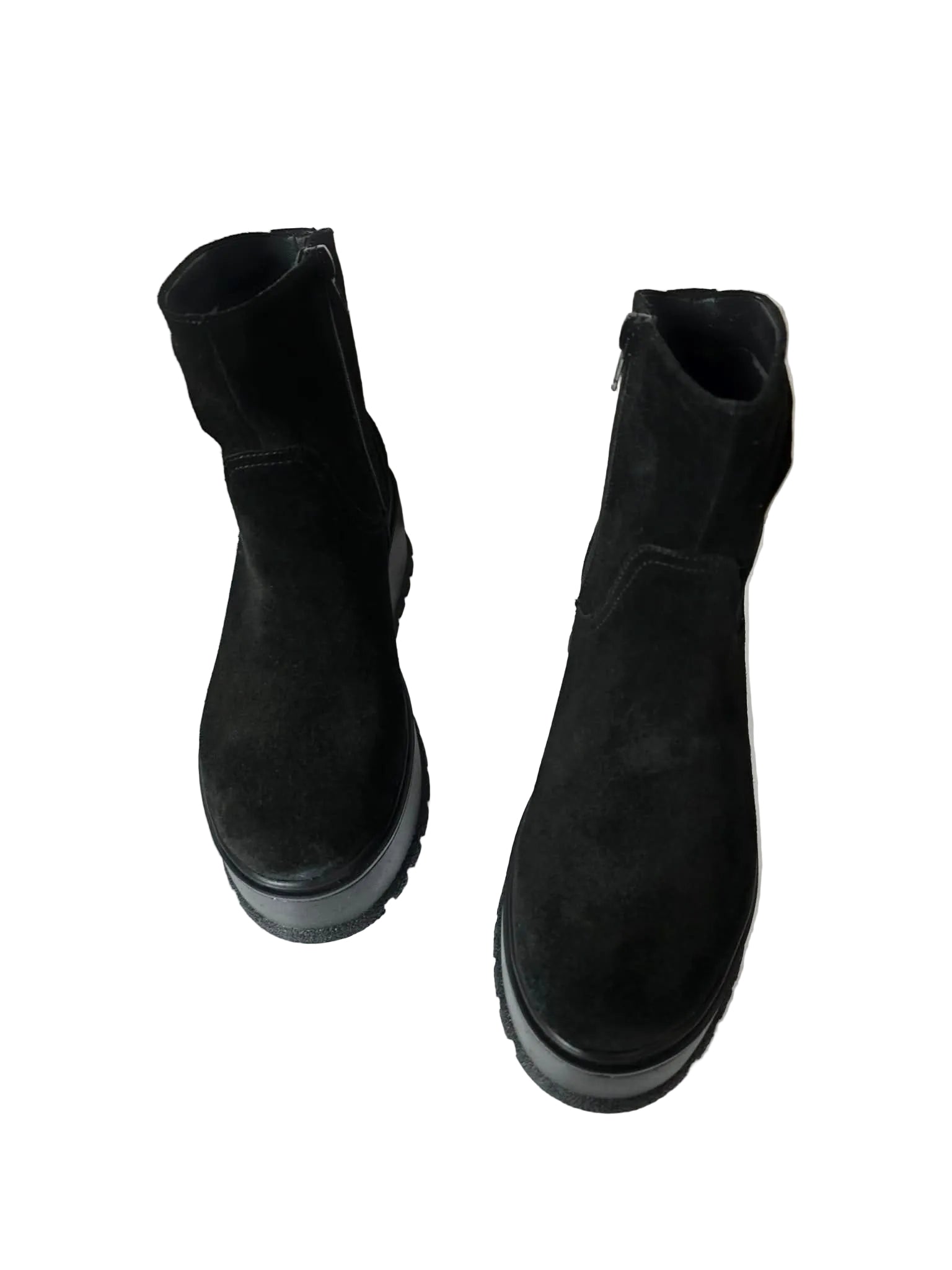 Ghete Piele Naturala Irina Ero Suede - Dolly Shoes