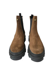 Ghete Piele Naturala Bavaria Brown Suede - Dolly Shoes