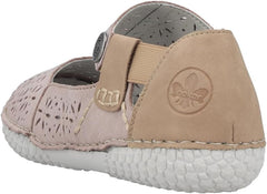 Pantofi Piele Naturala Rieker Antistress 43666-64 Roze