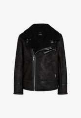 Geaca-Jacheta  Faux Leather Shearling Men Karl Lagerfeld