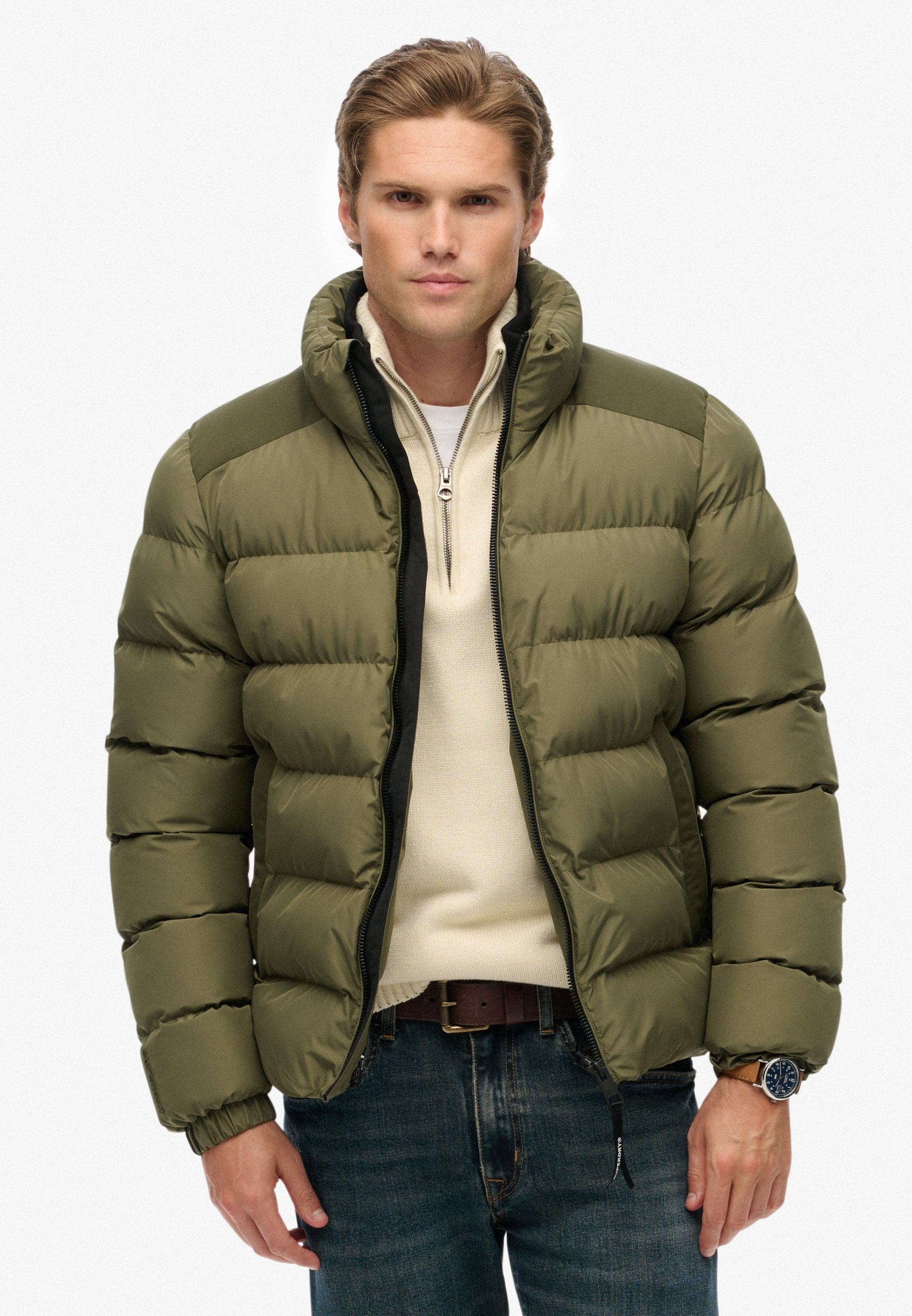 Geaca Barbati Superdry Puffer Jacket Olive
