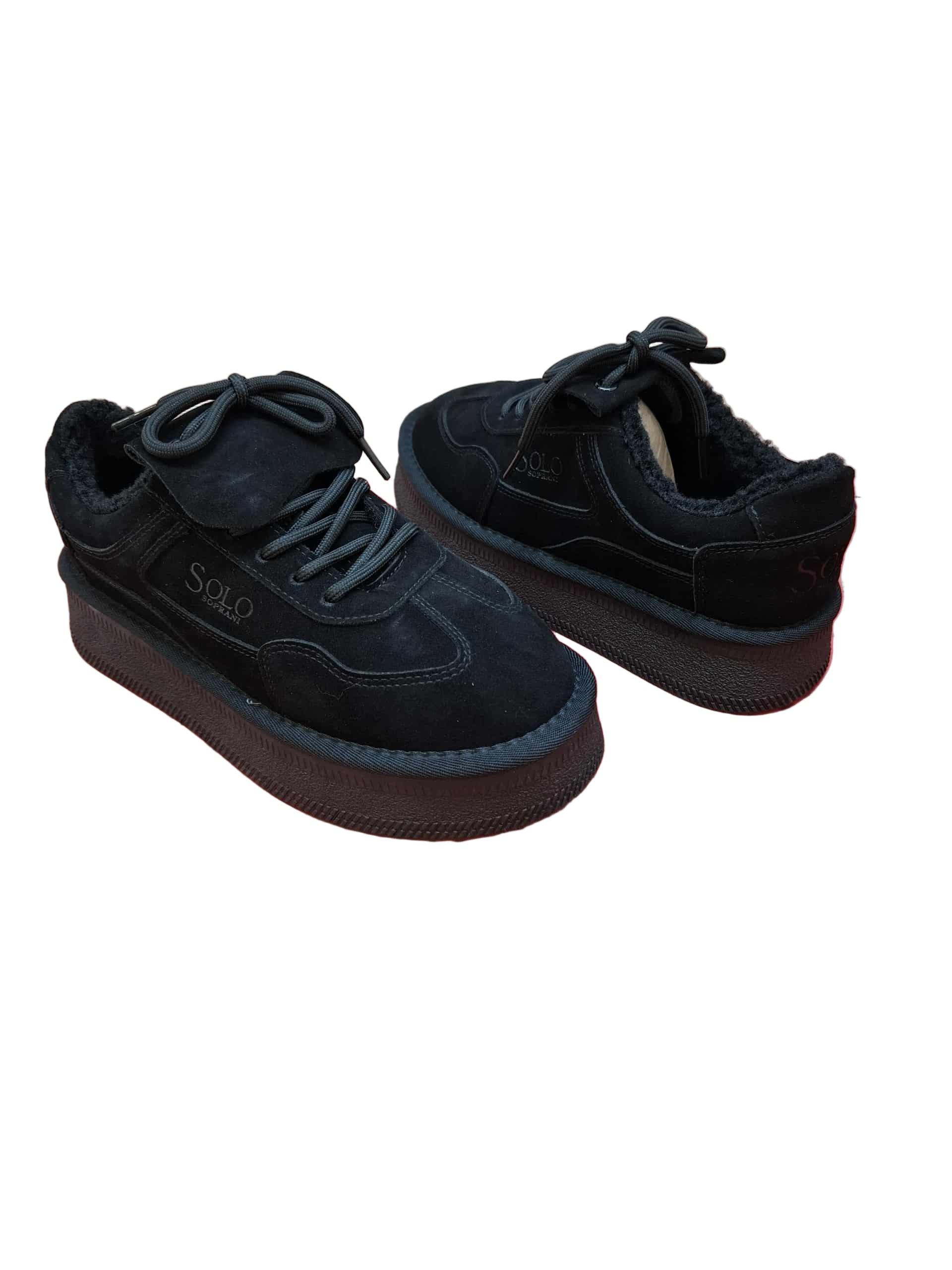 Ghete Tip UGG Solo Soprani Jenny Suede Black