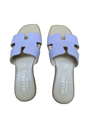 Papuci Piele Naturala Lux Vibe Lila Bellini