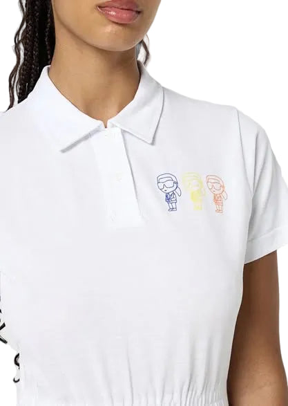 Rochie Ikon Trio Printed Polo Dress Karl Lagerfeld