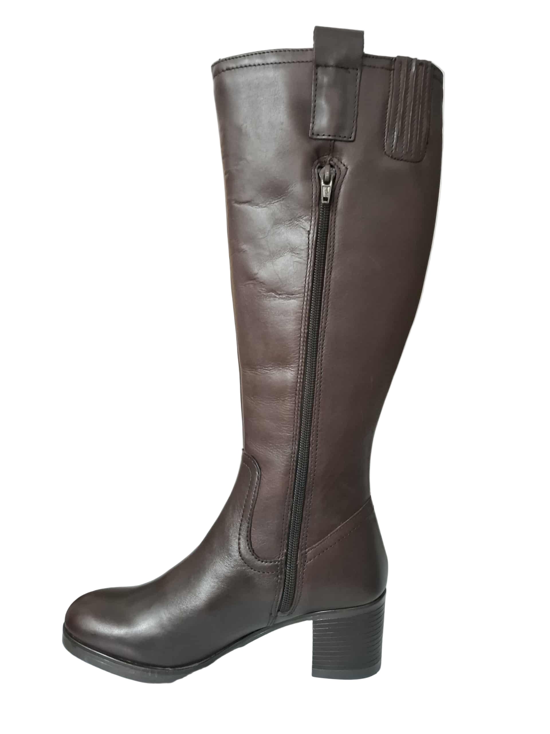 Cizme Piele Naturala WB70H06 Brown Parrotto