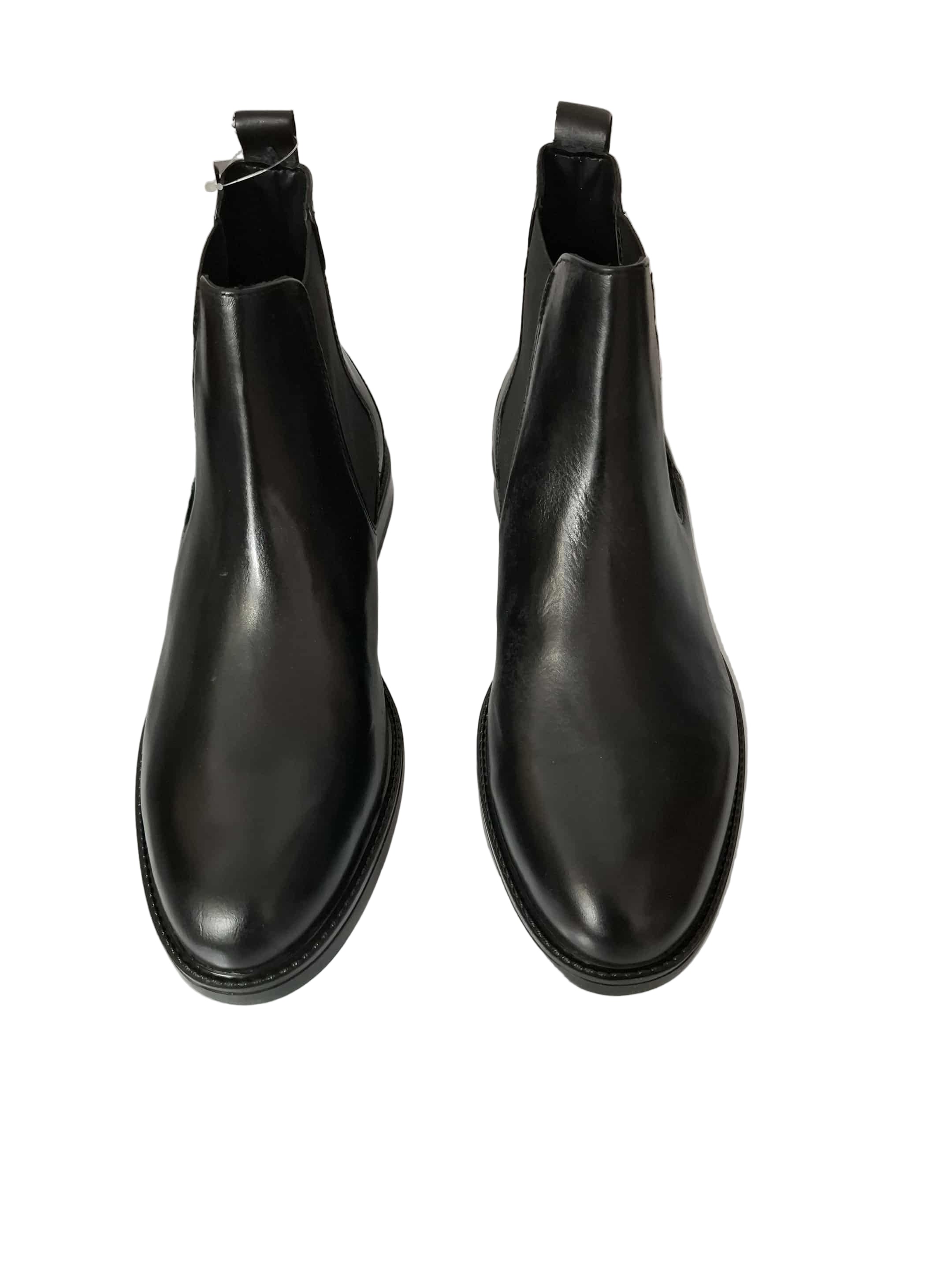 Ghete Piele Naturala MH65H04 Black Parrotto