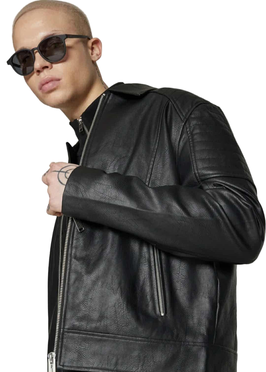Geaca-Jacheta Piele naturala Faux J101 Karl Lagerfeld