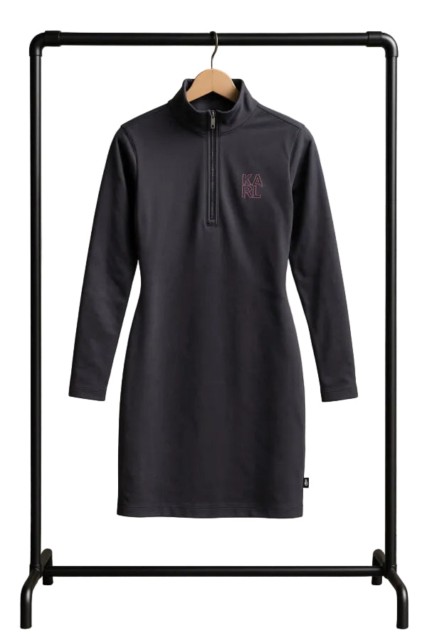 Rochie Athleisure Zip UP Grey - Karl Lagerfeld