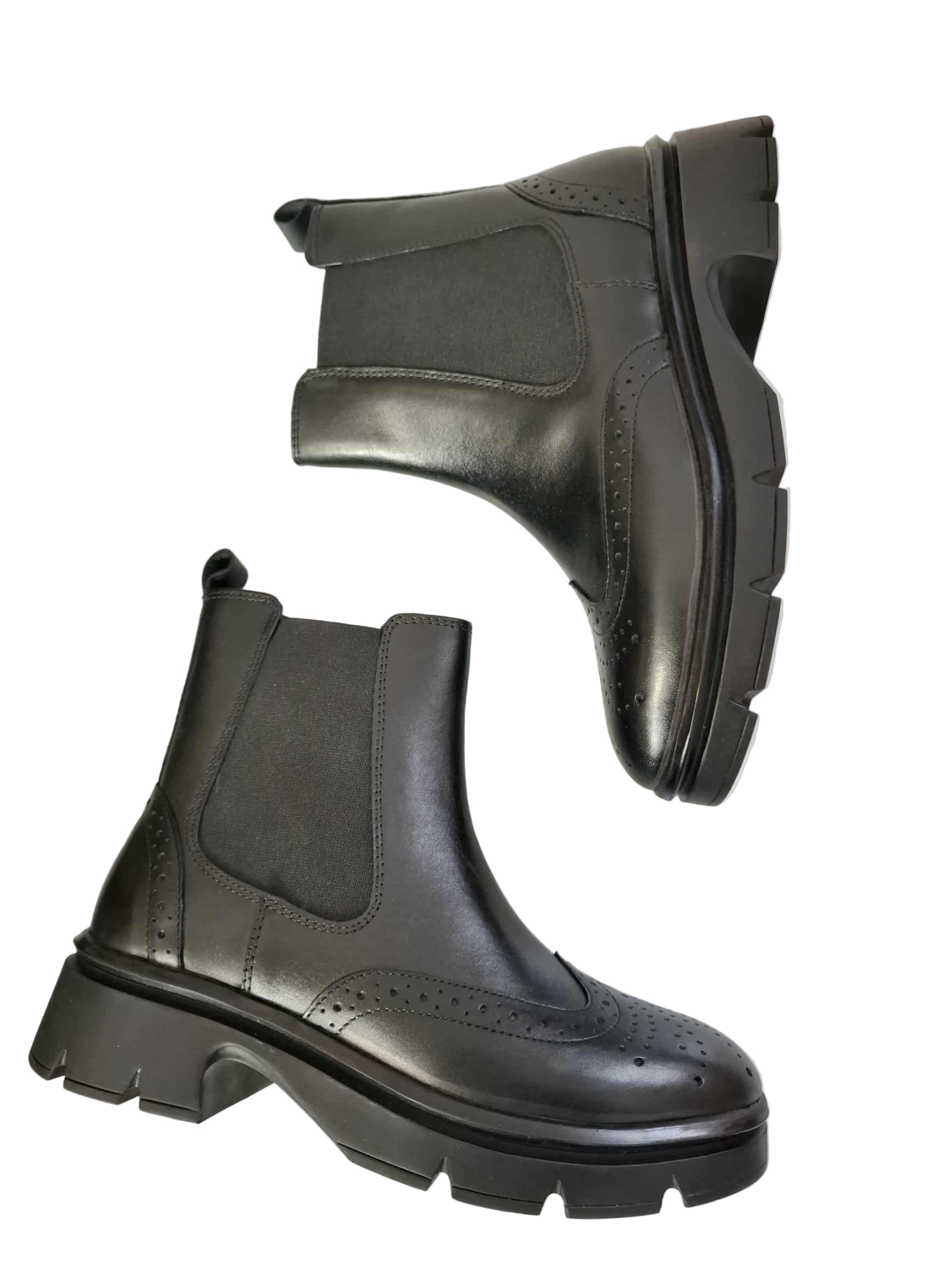 Ghete Piele Naturala Bellini A2030 Black