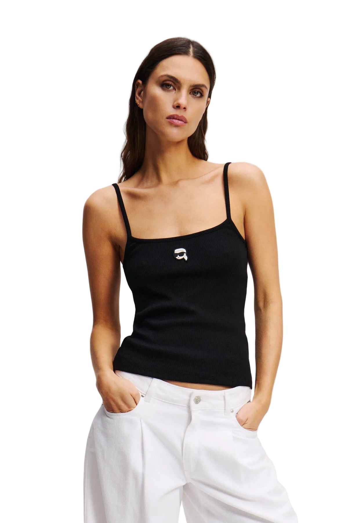 Maiou Ikon Patch Tank Top Karl Lagerfeld