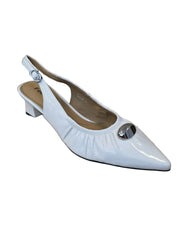 Pantofi Piele Naturala Feeling 58038 Ivory Patent