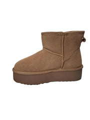 Ghete Piele Naturala Tip UGG Camel - Energy